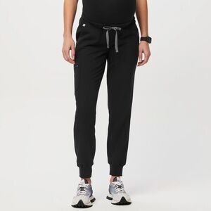 Black Figs Zamora Maternity Jogger Scrub Pants